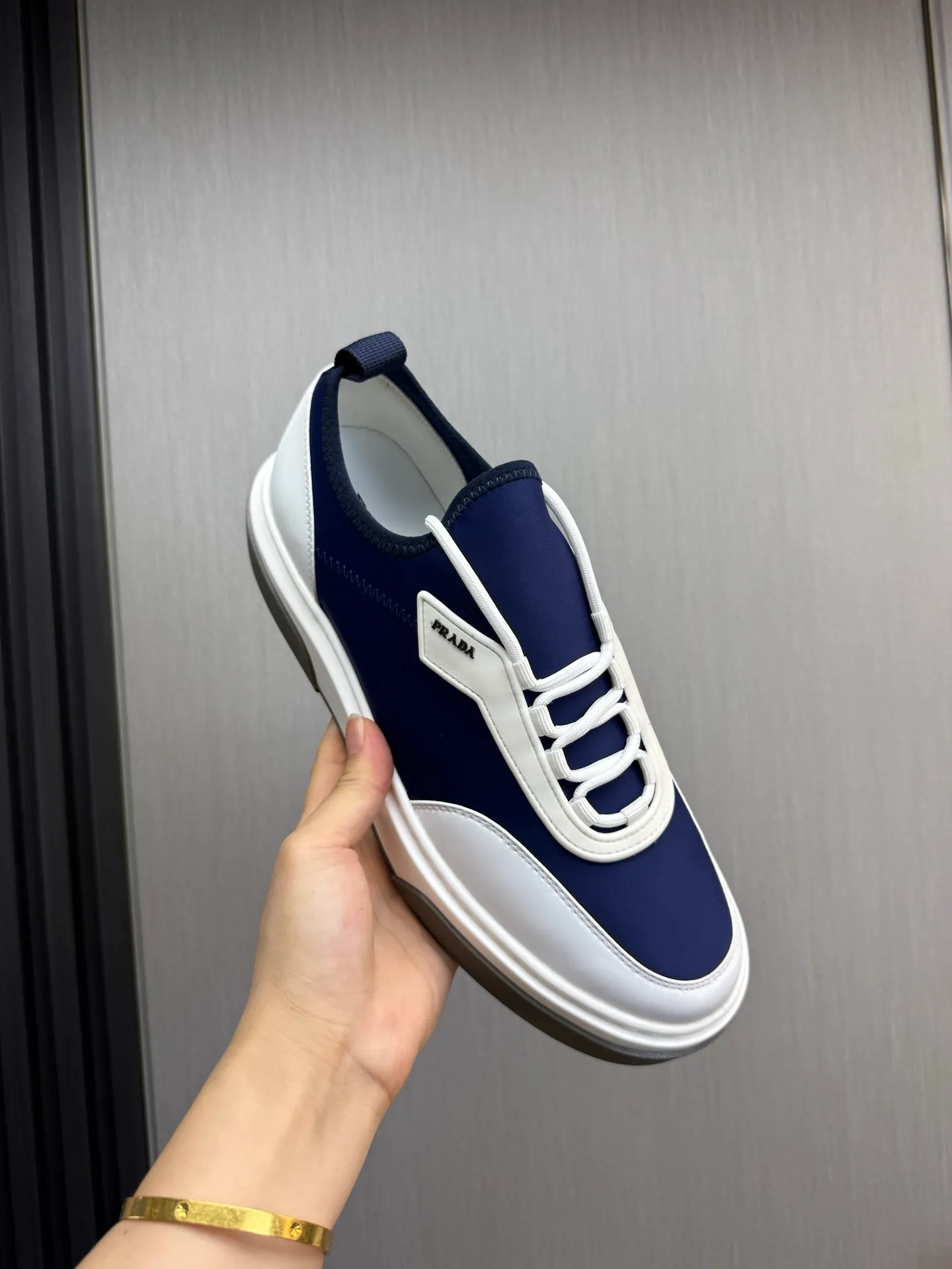 Men's shoes 💰580💰 [PRADA] Men's shoes are popular in the counter, official website is synchronized, 1 high-quality shipment ✔️Original cowhide splicing + cowhide lining, 1🆚1 replica, original sole, 38-45 (45 customized, non-refundable)